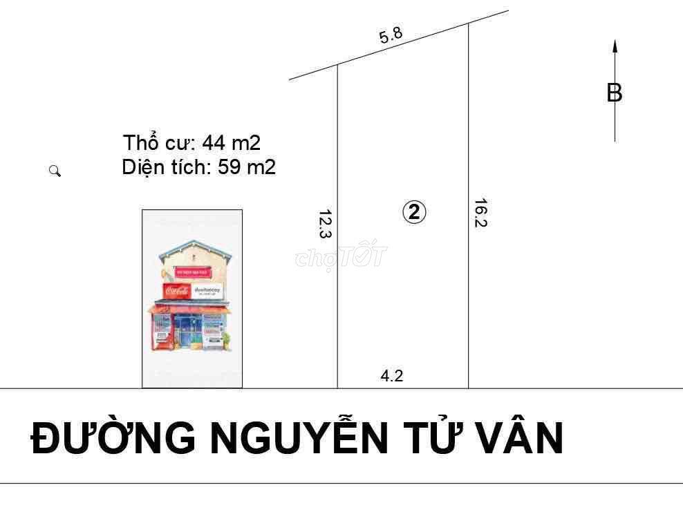 Đất mặt tiền nhựa mới p10 gần chợ và trường học, thuận tiện kinh doanh