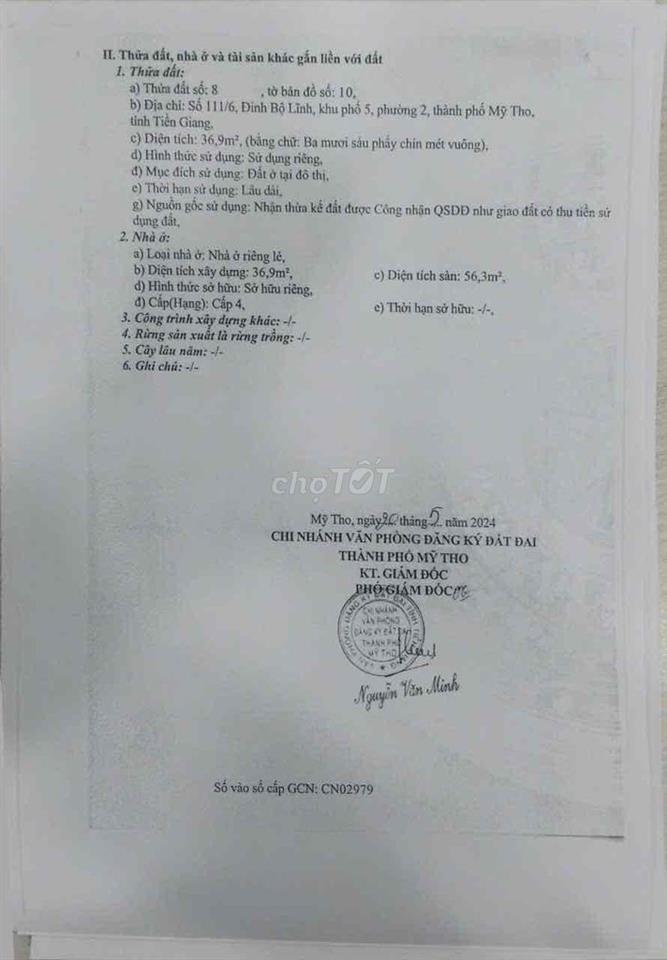 Nhà sieu rẻ tại Phường Mỹ Tho, gần chợ và đường lớn