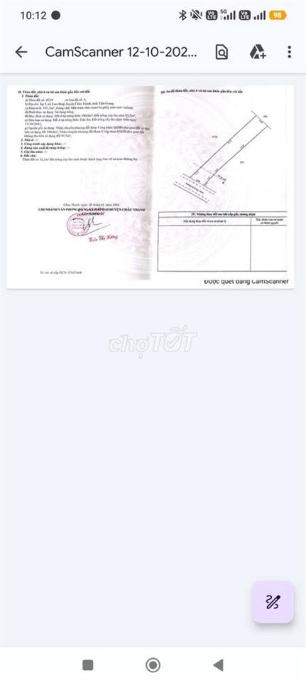 Bán đất 6x35 MT đường nhựa, gần BV Đa khoa Tiền Giang, dân cư đông đúc