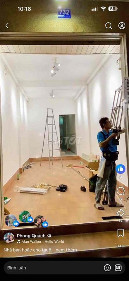 Bán nhà mặt tiền Ấp bắc p10
