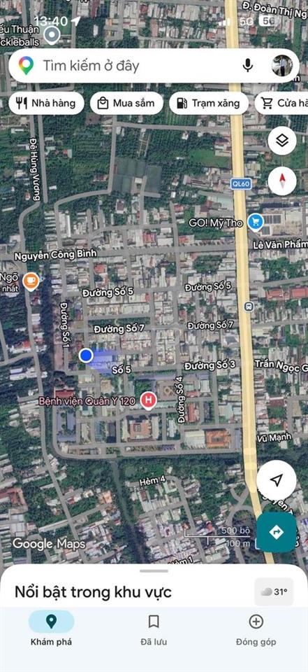Nền góc Khu Dân Cư Mỹ Thạnh Hưng