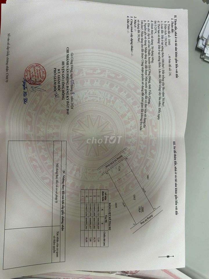Đất nền gia thuận