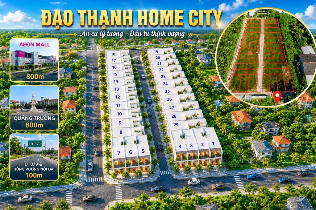 Nền full thổ cư góc 2 mặt tiền đường ô tô gần Siêu thị AEON Mỹ Tho