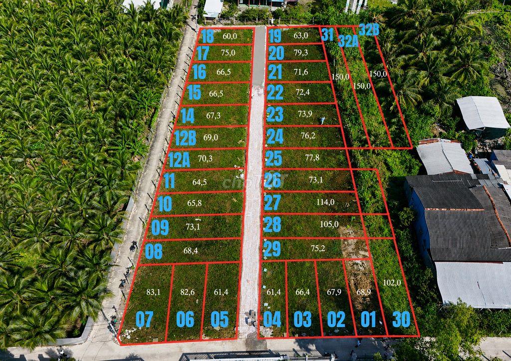 Nền full thổ cư góc 2 mặt tiền đường ô tô gần Siêu thị AEON Mỹ Tho