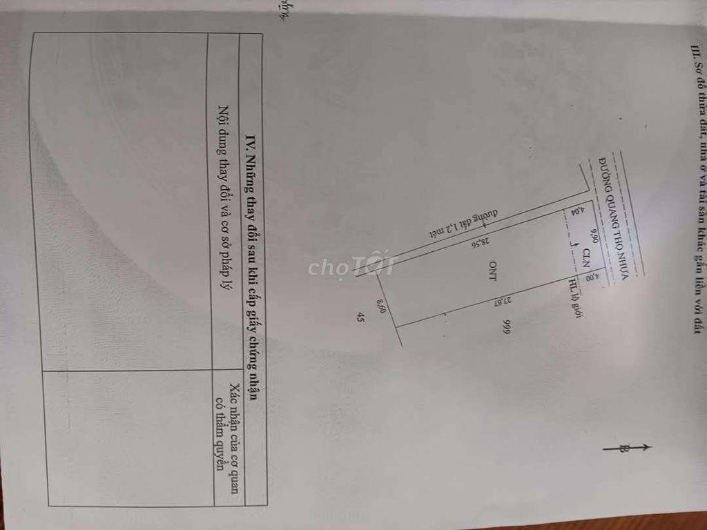 Đất thổ 2 mặt tiền