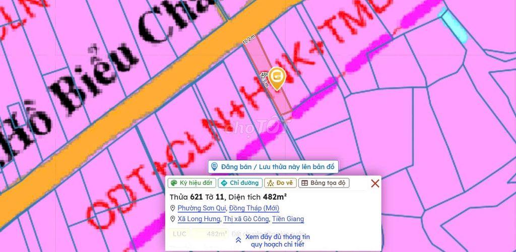 🔥 BÁN QUỸ ĐẤT 2.2212m2 MẶT TIỀN HỒ BIỂU CHÁNH - KHU PHỐ LĂNG HOÀNG GIA