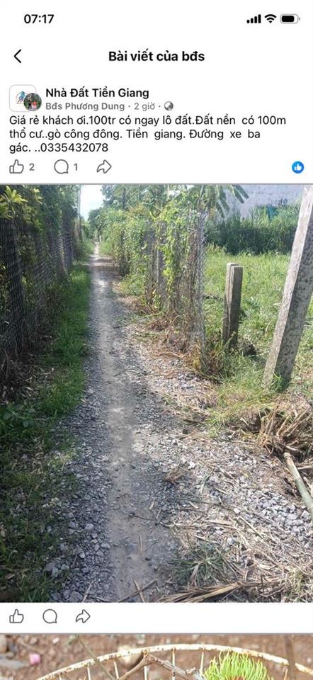 bán đất nền gò công đông 350m