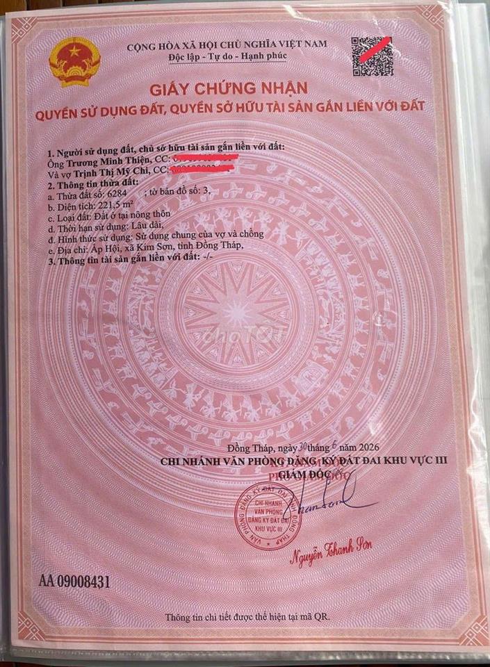 Đất Thổ Cư