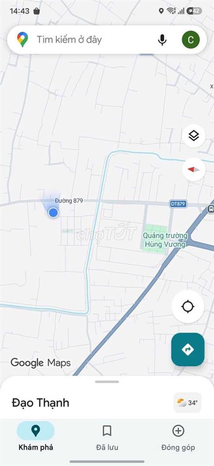 923m² Đất Long Hòa B , TP Mỹ Tho gần quảng trường
