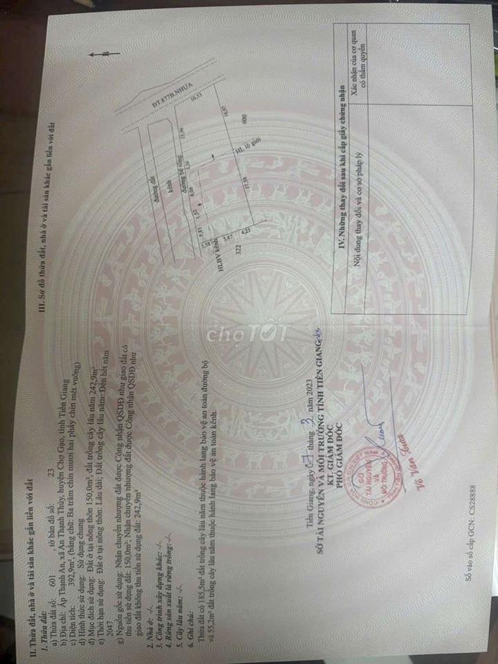 mặt tiền gần cây xăng 10 Công ,Hướng kcn Bình Ninh