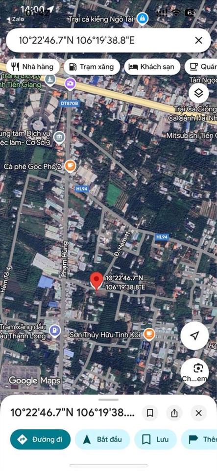 Bán đất hẻm oto đường Phạm Hùng