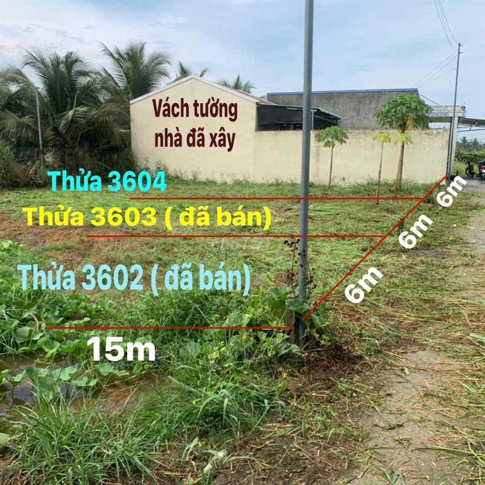 ĐẤT NGANG 6M SIÊU ĐẸP 100% thổ cư