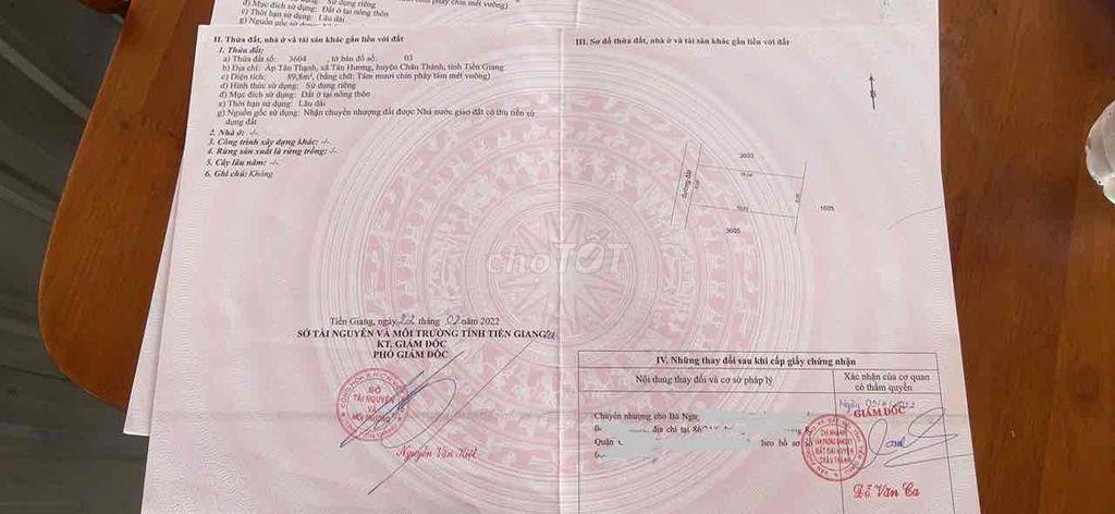 ĐẤT NGANG 6M SIÊU ĐẸP 100% thổ cư