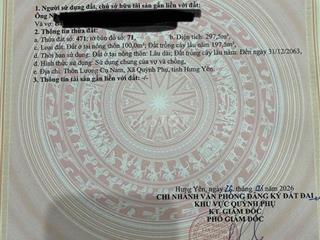 Bán đất thôn Lương Cụ Nam xã quỳnh Hồng
