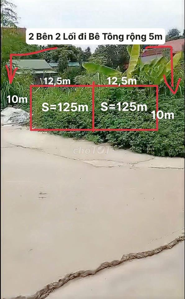 Chính chủ cần Bán Gấp Lô Đất 125m mặt Tiền 10m SĐCC. Giá Thanh Lý Rẻ