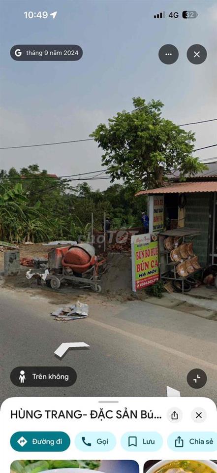 Bán đất mặt tiền Đường 295 ngã 3 Ngọ xá