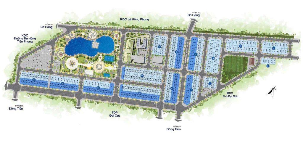 Lô đất Tấn Đức Center Park 160m2 khu ẩm thực