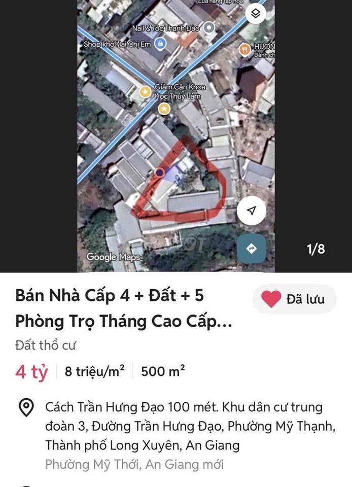 Bán nhà cấp 4 sân vườn- 5 phòng trọ tháng sạch đẹp