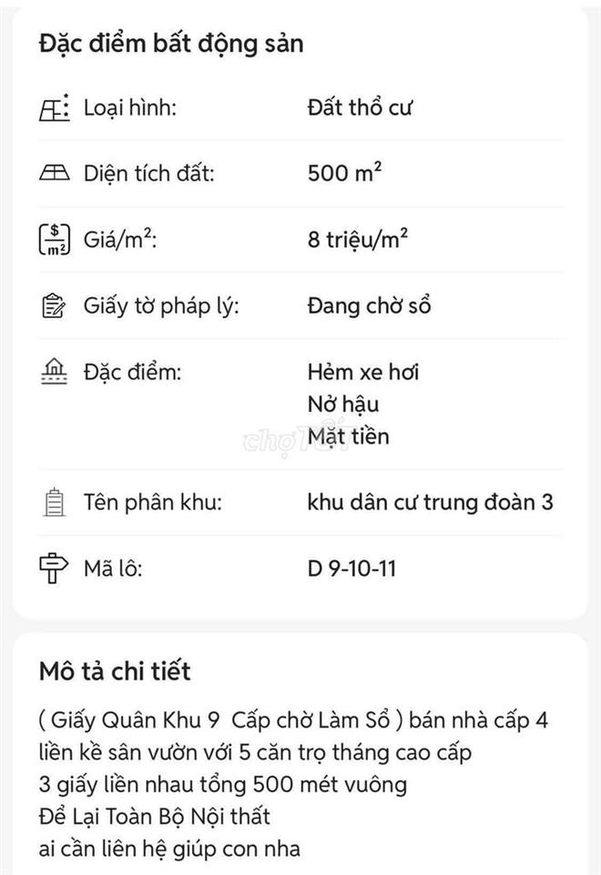 Bán nhà cấp 4 sân vườn- 5 phòng trọ tháng sạch đẹp