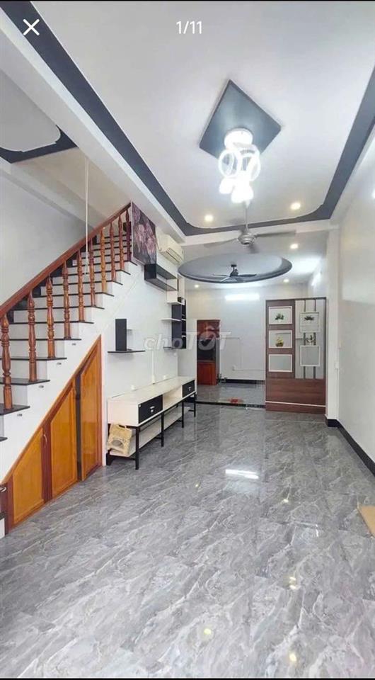 Bán nhà 1 trệt 1 lầu, khu dân cư Chợ Gòi Bé Mỹ Thới.