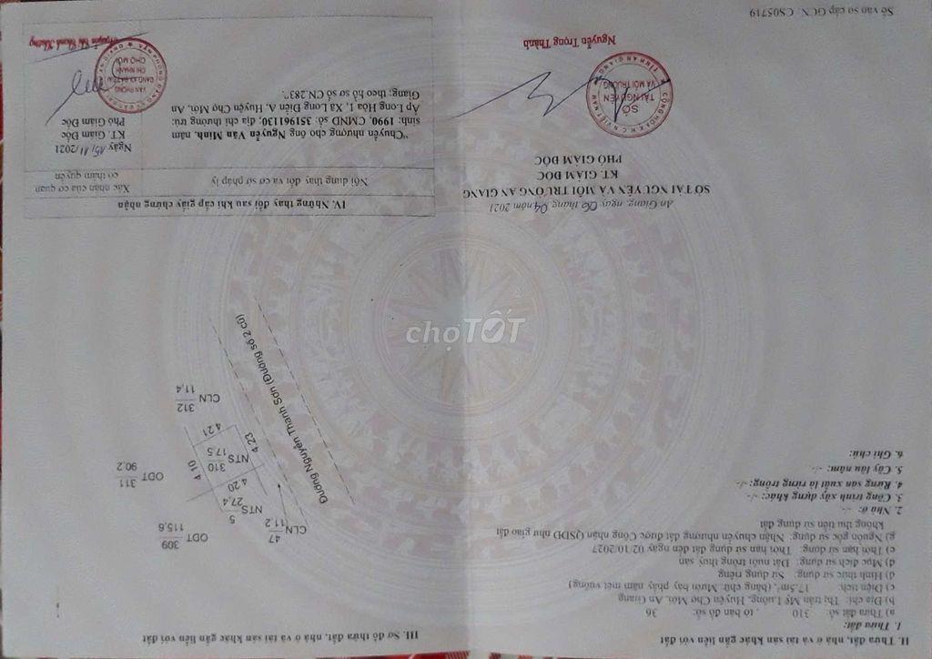 sang nhượng đất nền