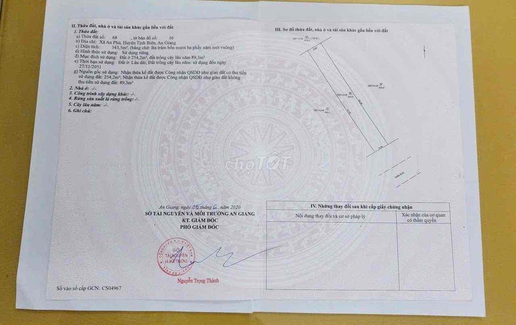 Bán đất mặt tiền quốc lộ 91 - ODT nhiều