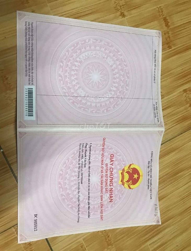 Nhà đất Phú thượng 3, xã Chợ Mới