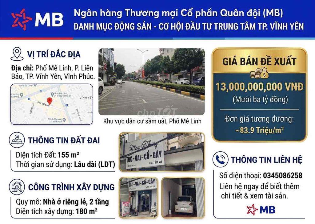 Đất thế chấp ngân hàng quân Đội phát mại