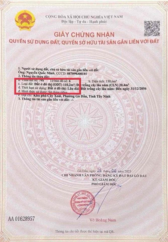 🔰🔰🔰BÁN NHÀ MẶT TIỀN LỚN 5X30M HÙNG VƯƠNG, PHƯỜNG GÒ DẦU, TÂY NINH