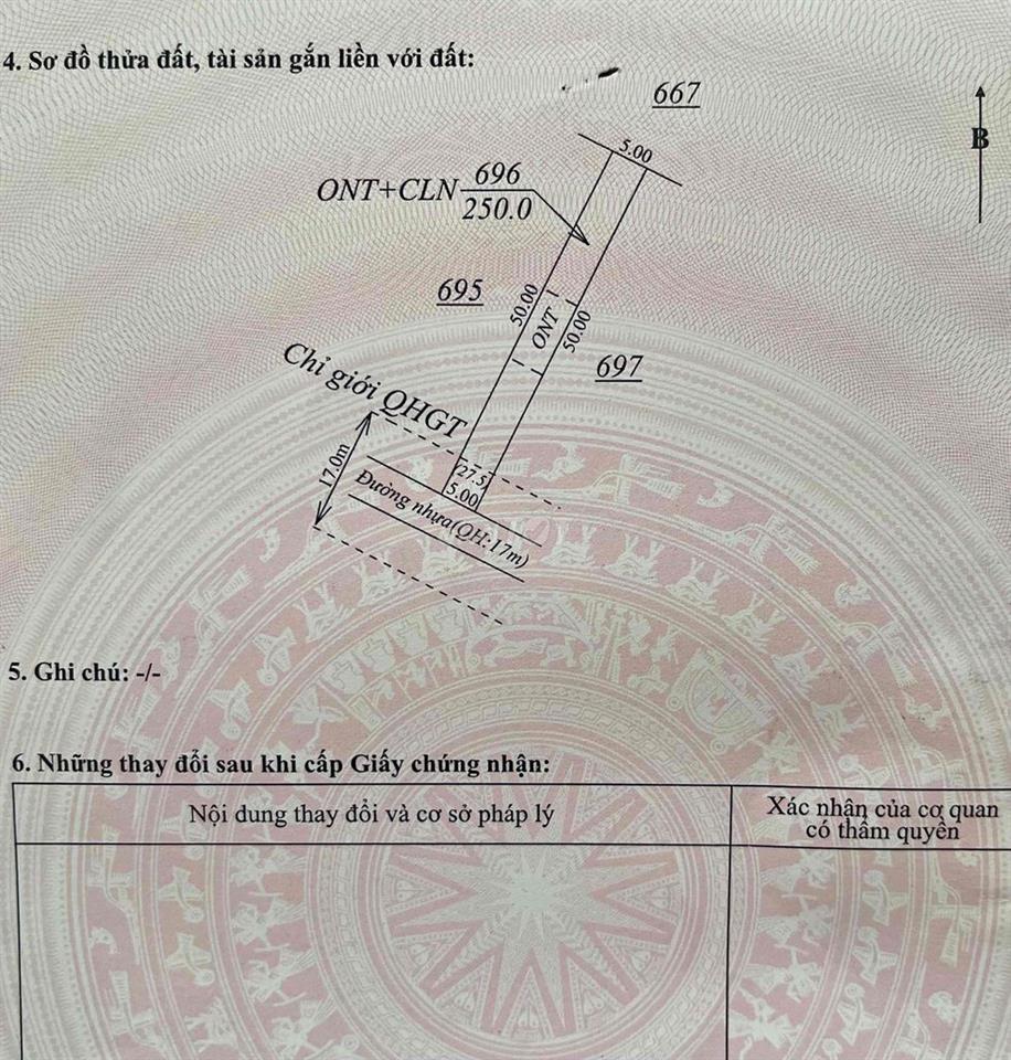 Đất mặt tiền đường nhựa. Ấp Trường, xã Hảo Đước.