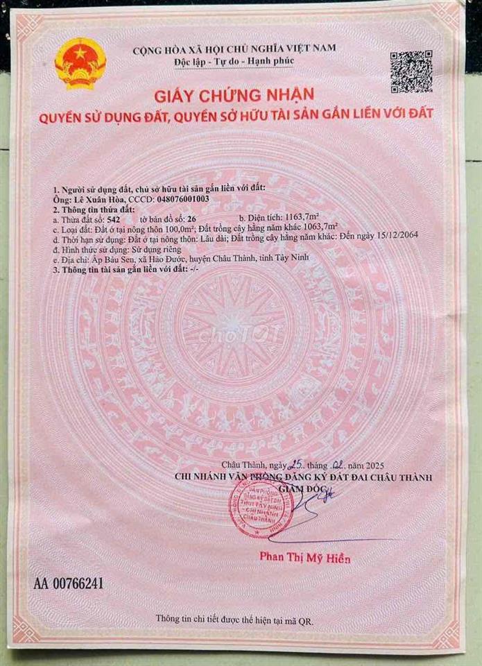 cần bán 2 lô đất trên
