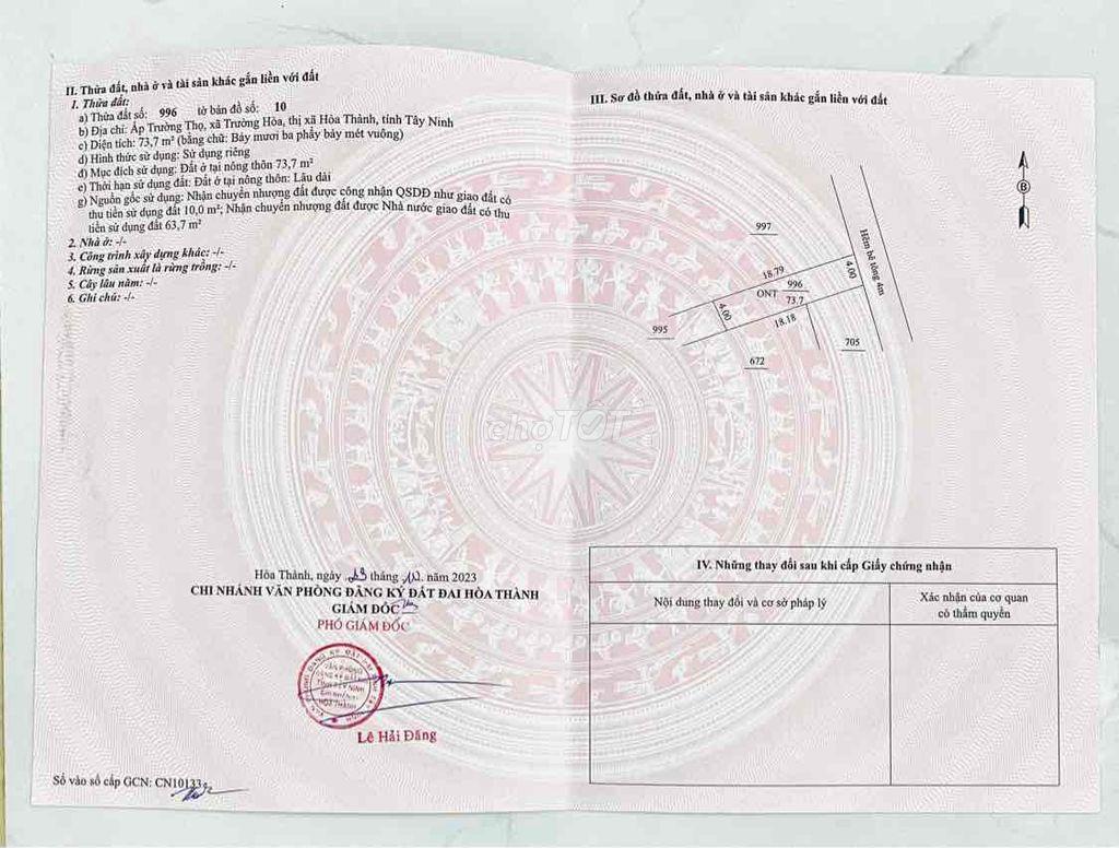 Bán gấp đất ở đô thị