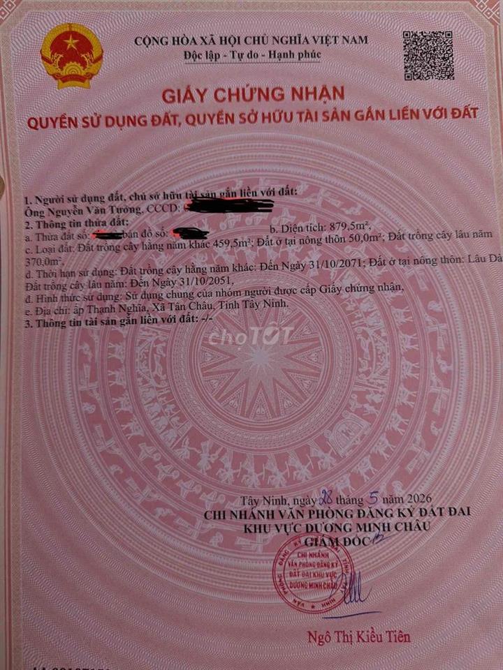cần bán lô đất mặt tiền đường nhựa,