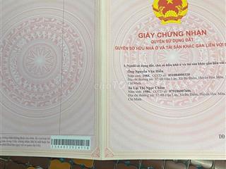 cần bán lô đất  trên đường Hóc Trâm