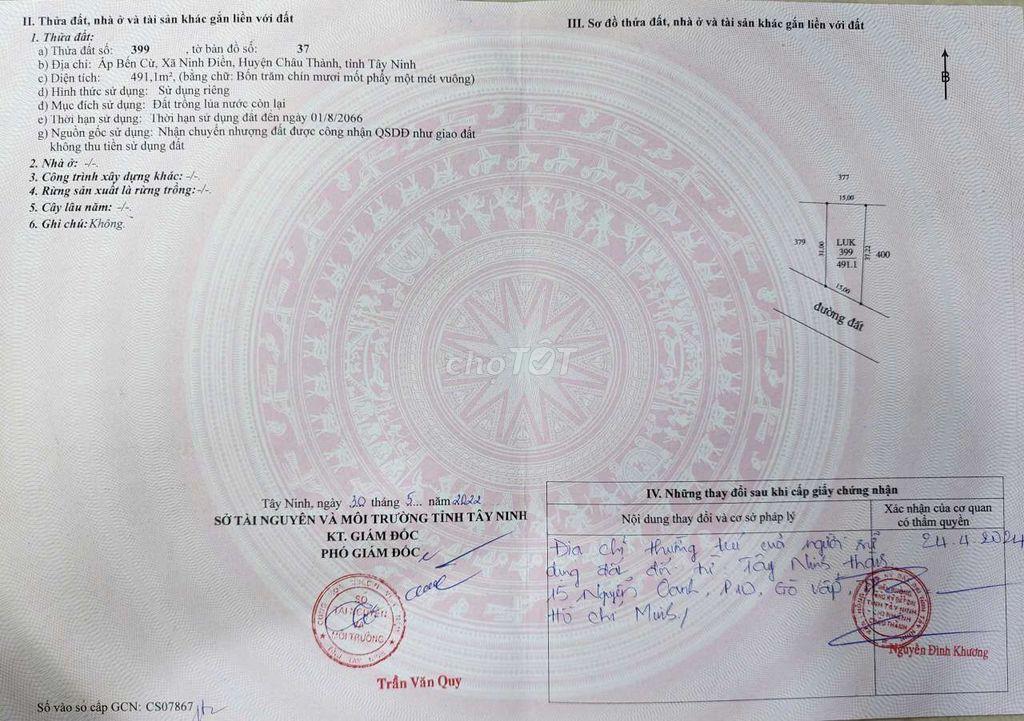 3 miếng MT nhựa lớn, kế UB xã Ninh Điền