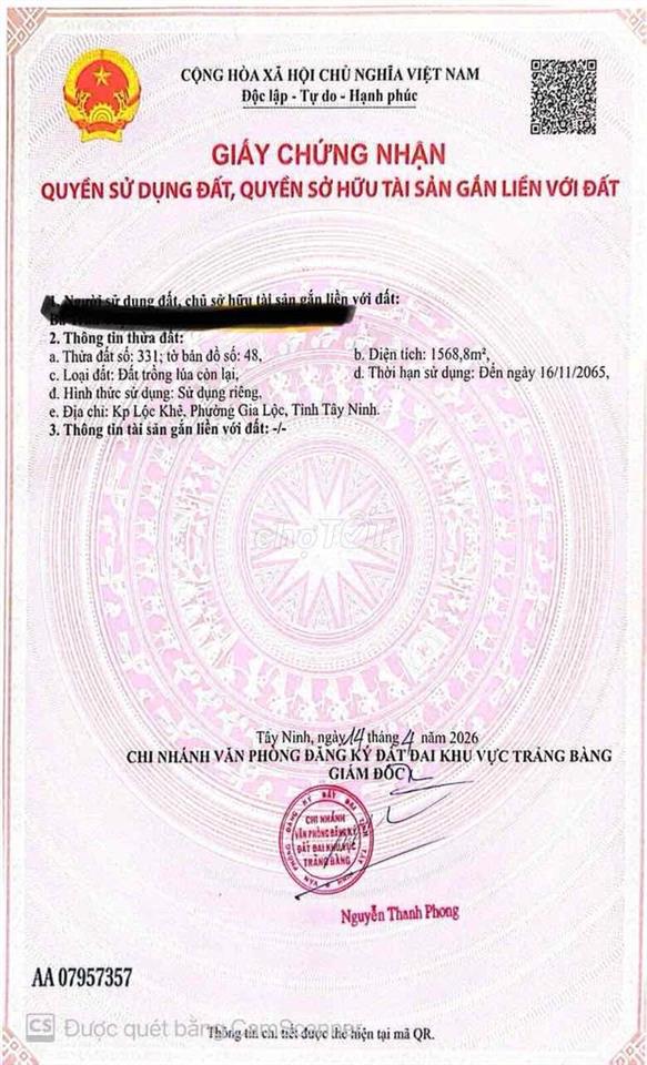 Đất Vườn Có Thổ Sẵn