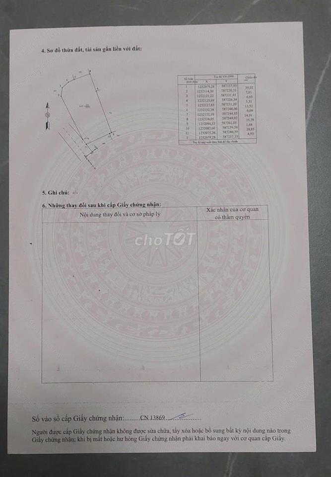 Cần bán đất mặt tiền xe hơi, đường lớn