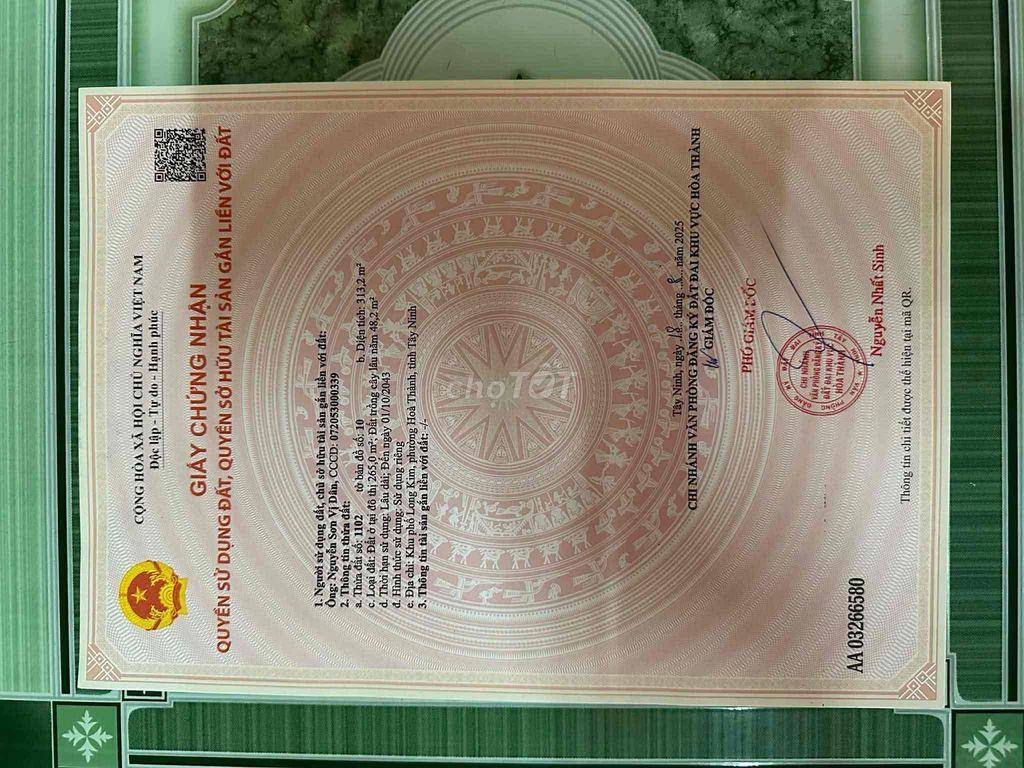 Cần Bán Miếng Đất hẻm 70 Nguyễn Chí Thanh