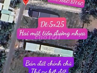 Bán Đất 2 Mặt Tiền Đườg Nhựa Bàu Sen P. Gò Dầu, Tây Ninh