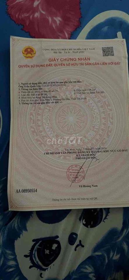 Cần bán 2 lô đất ở tiền giang + tây ninh , gặp trực tiếp chủ