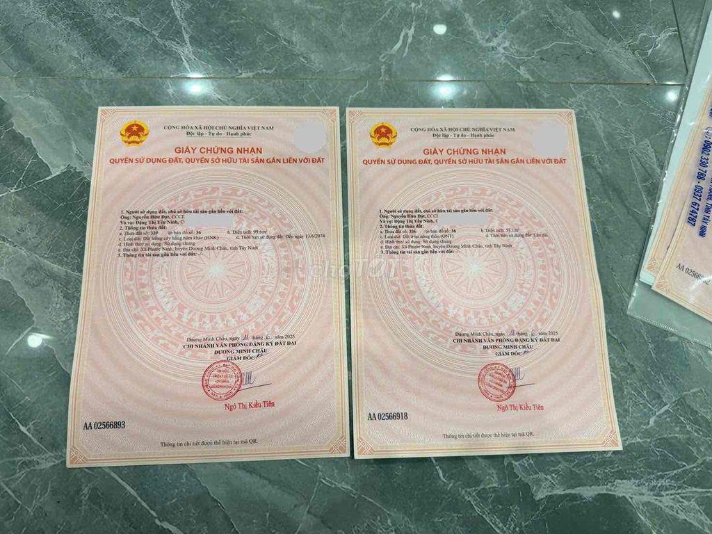 Bán Đất Xã Cầu Khởi Gần Quy Hoạch Sân Bay Tây Ninh Giá 210 Triệu