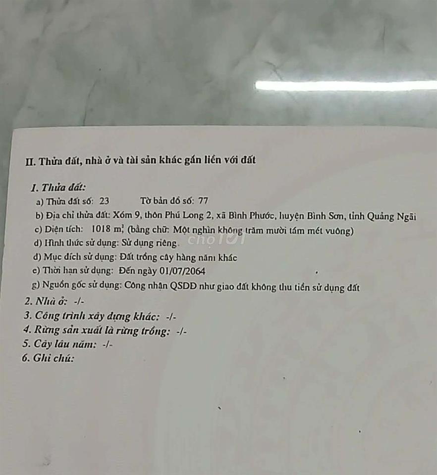 Bán đất nông nghiệp BHK