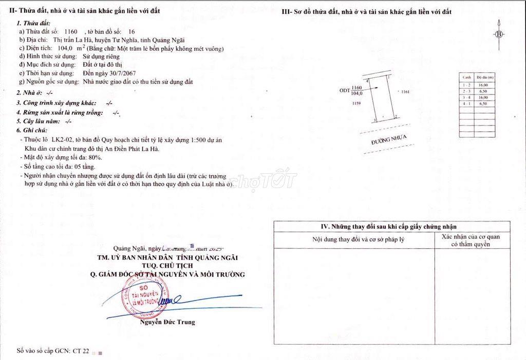 Cực hiếm MT rộng 6,5m trục Nguyễn Công Phương, thông đến QT 24/3