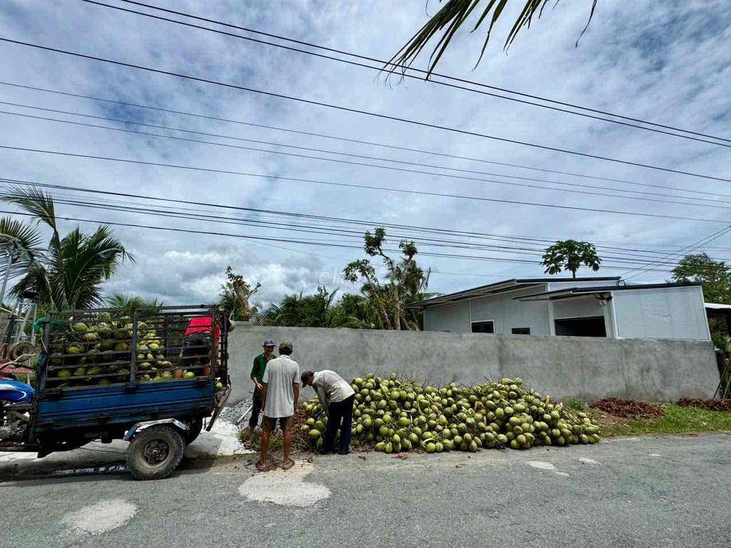 Đất nhà mặt tiền,full dừa xiêm,gần KCN và Cao tốc 33