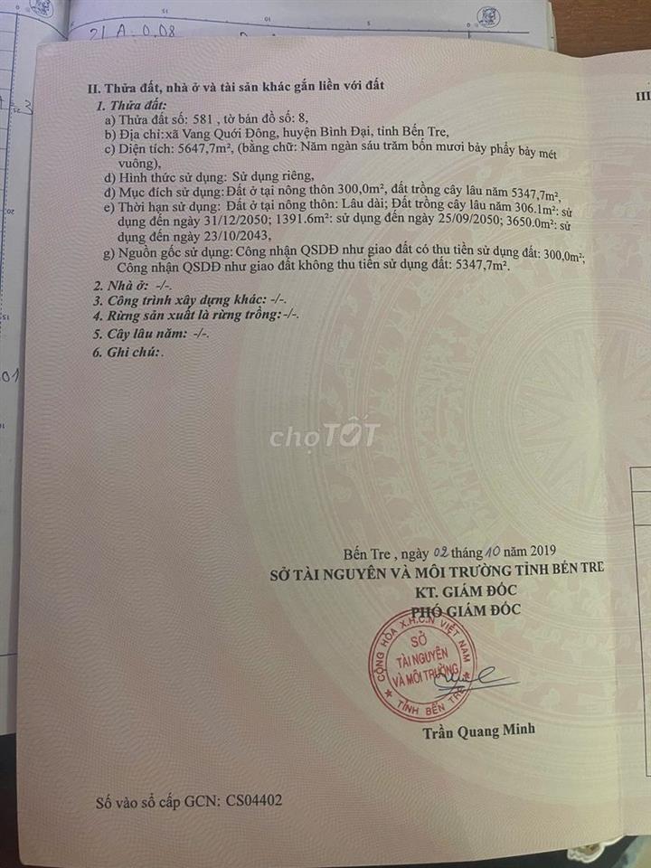Đất chính chủ cần bán