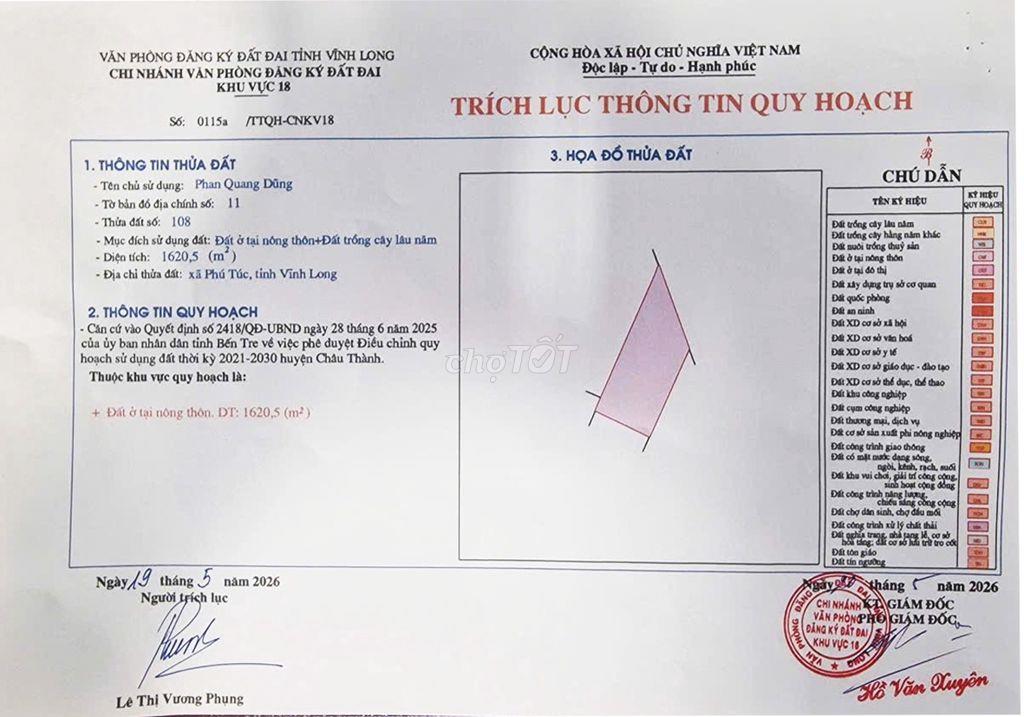 BÁN ĐẤT GẦN CHÂN CẦU RẠCH MIỄU 2 – MẶT ĐƯỜNG LỚN 1620 m²