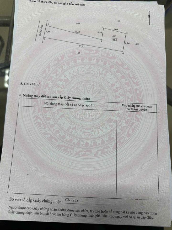 Chính chủ bán nền lộ nhựa phường Bình Minh