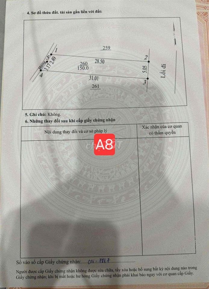 Hơn 1 tỷ có ngay lô đất 150m2 ở khu 24 Vạn Xuân - Tam Nông - Phú Thọ.