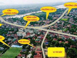Hơn 1 tỷ có ngay lô đất 150m2 ở khu 24 Vạn Xuân - Tam Nông - Phú Thọ.