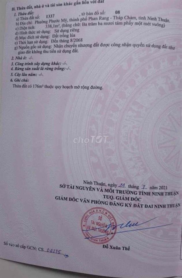 Bán nhanh lô đất đường Phan Đăng Lưu